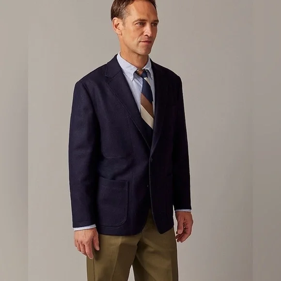 J Crew x Wallace & Barnes blazer in English melton wool BQ481 - Picture 3 of 7